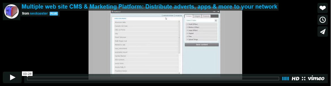 create your own network of adverts and apps