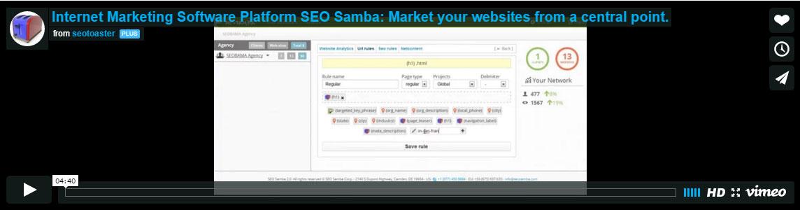 optimize any number of sites with a powerful rules system