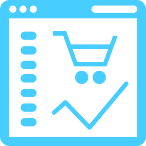 Tableau de bord des ventes du panier d'achat